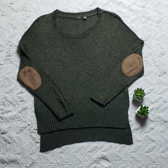 RDI Olive Green Hi Lo Sweater Size Medium - Picture 3 of 5